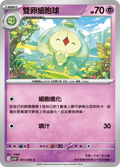 雙卵細胞球